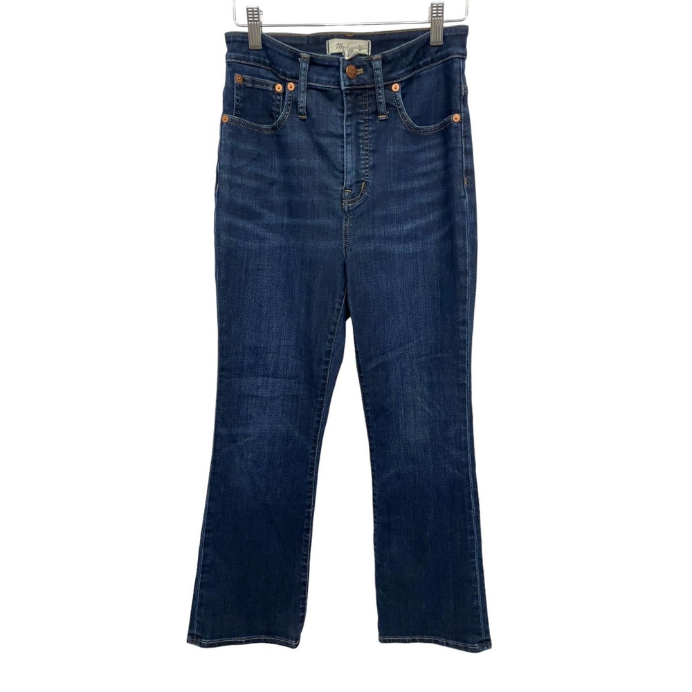 Madewell Curvy Cali Demi-Boot High Rise Jeans in Dark Wash #361